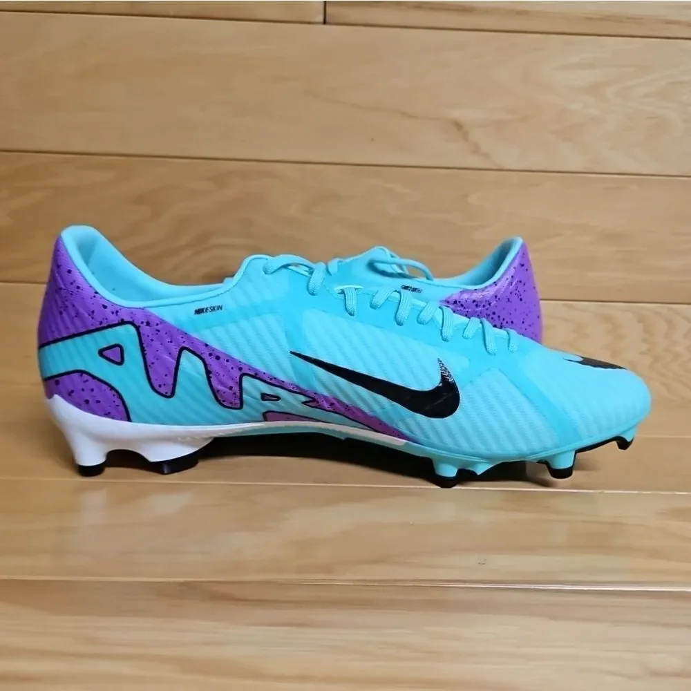Nike Zoom Vapor 15 Academy Mens Size 10 DJ5631-300 FG/MG Turquoise Soccer Cleats